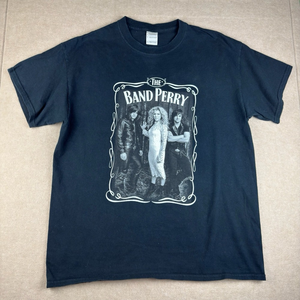 The Band Perry Tour T-Shirt Men L Black Country Music Graphic North America 2013
